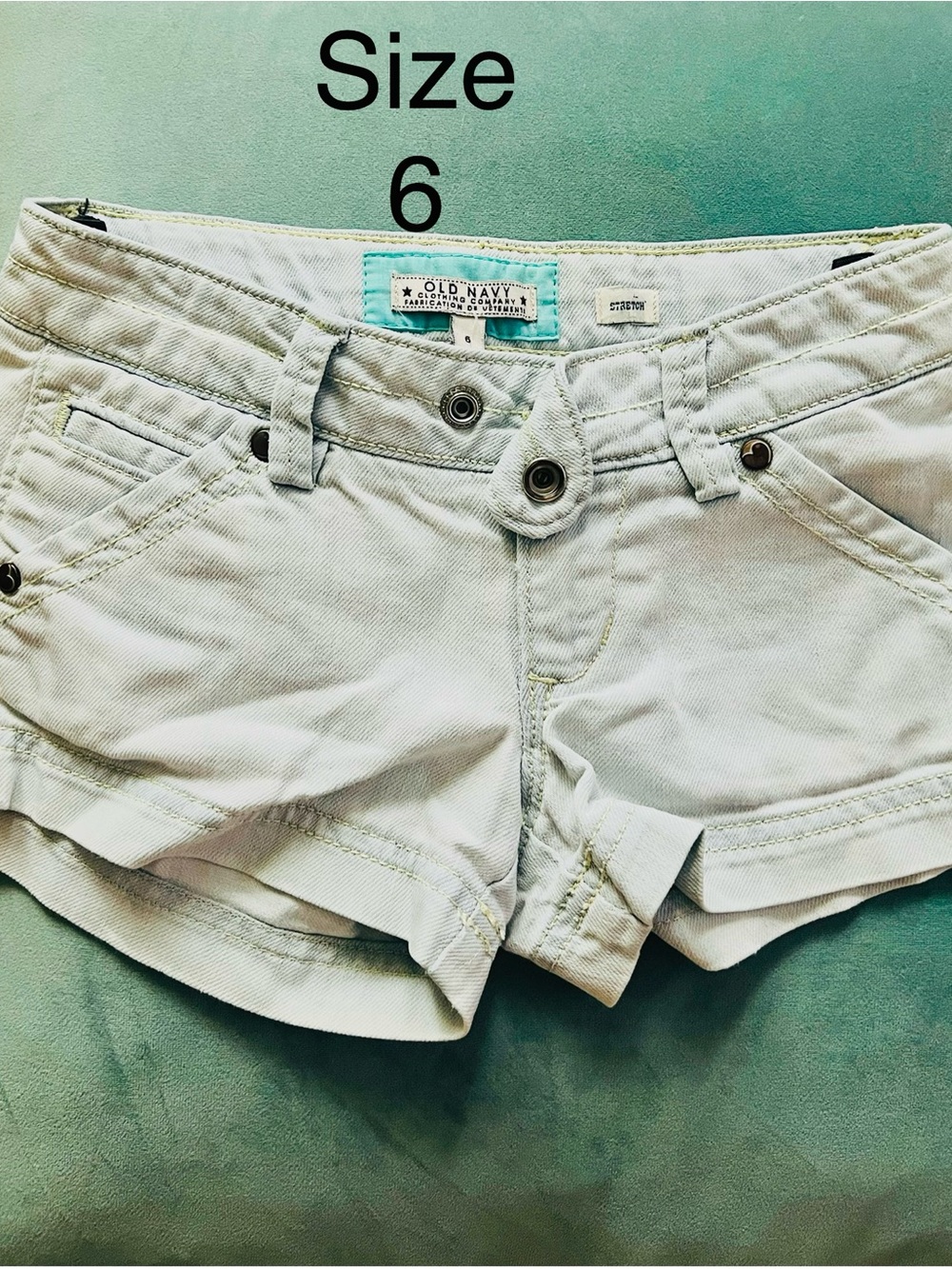 Old Navy Light Gray Kids' Stretch Denim Shorts